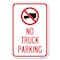 Signmission No Truck Sign No Truck Parking With Symbol Heavy-Gauge Aluminum Sign, 12" x 18", A-1218-23560 A-1218-23560 - alternate 1